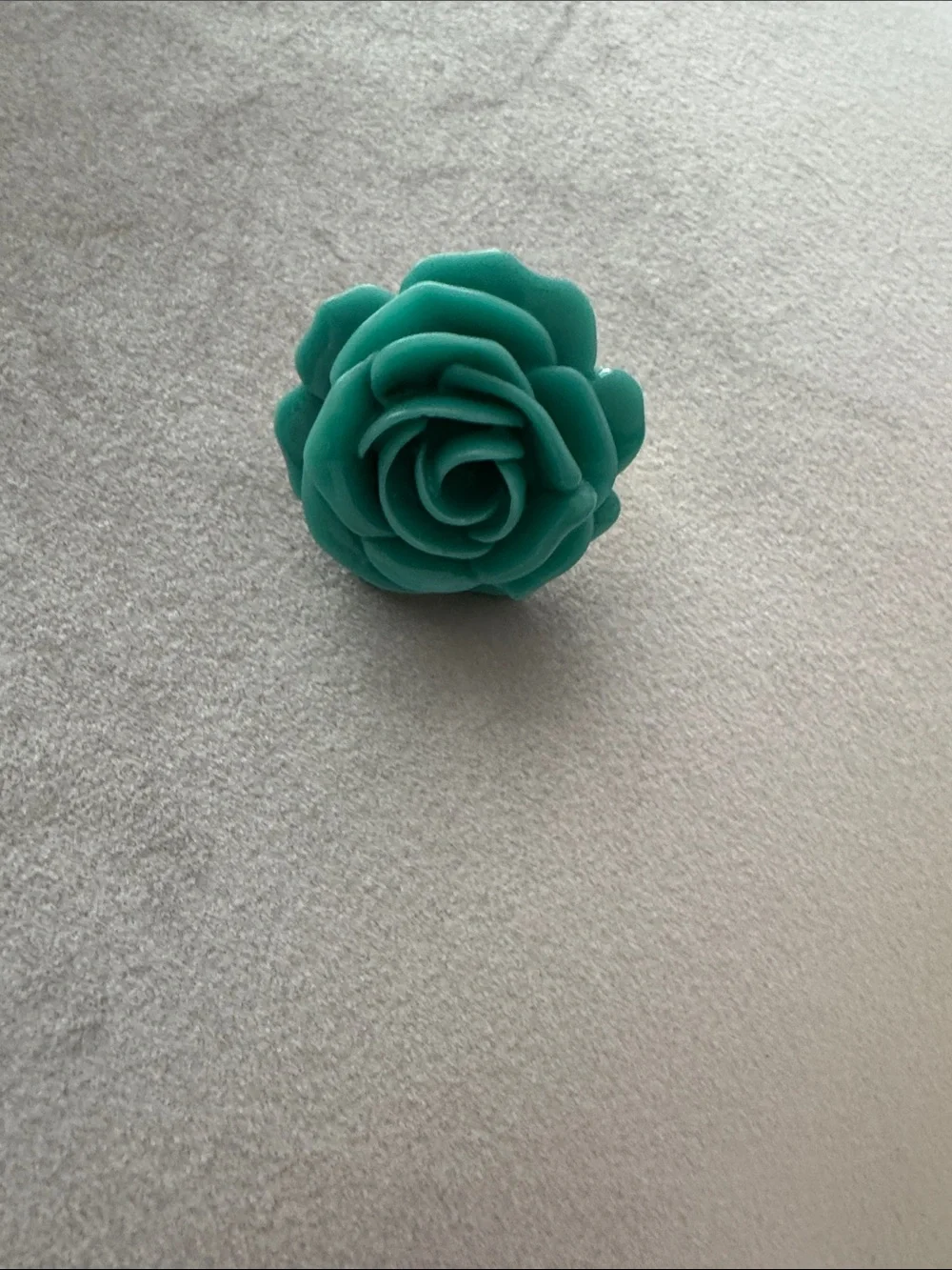 Kenneth Jay Lane Teal Rose Hair Accessory
